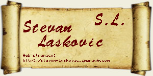 Stevan Lasković vizit kartica